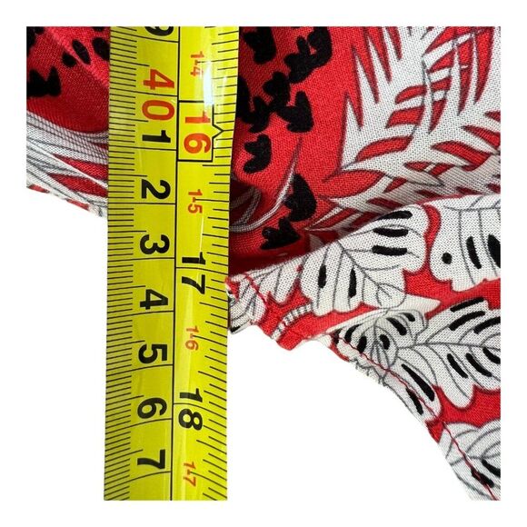 Aakaa Red Sexy Summer Floral Deep V Neck High Low Flowy Front Tie Maxi Dress S - Picture 14 of 16